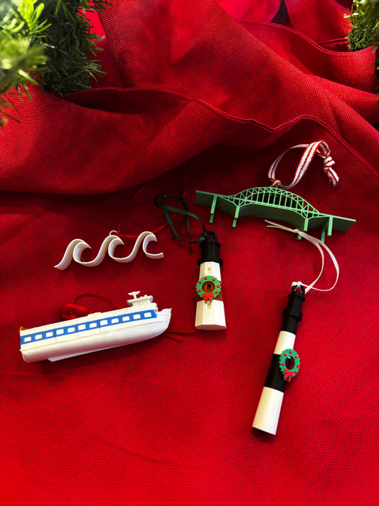 5 Pack Of Holiday Ornaments